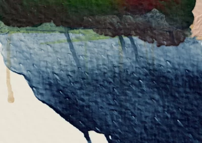 zoomed in detail of digital watercolor art, realistic dripping paint